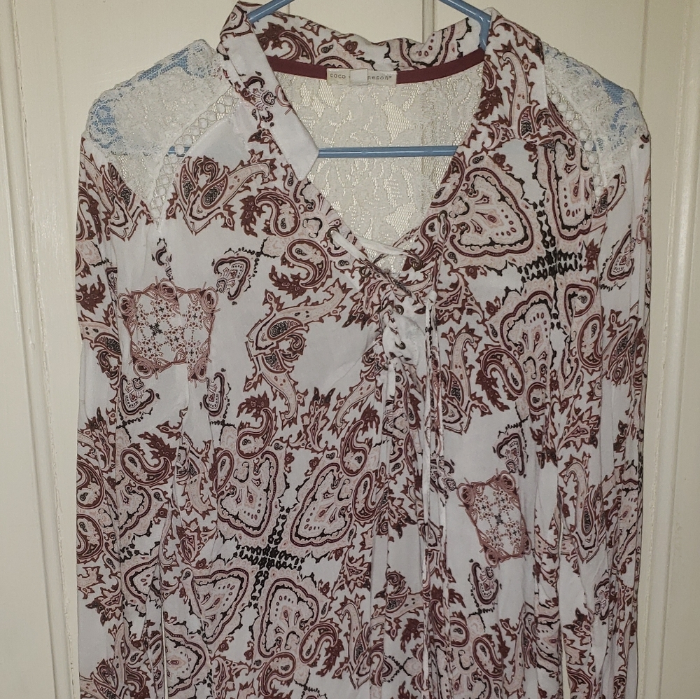 Coco and Jaimeson floral shirt